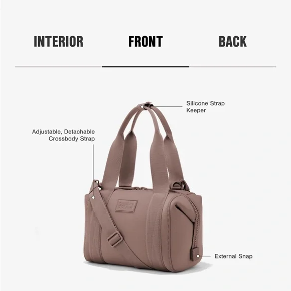 Dagne Dover Currant Landon Small Carryall  Tote Bag - Picture 9 of 10